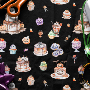 Papier Mousseline Tablier à motif de dessert d'Halloween mignon