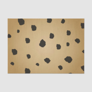 Papier Mousseline Tache noire moderne Goldenrod Or Beige Marron Fête