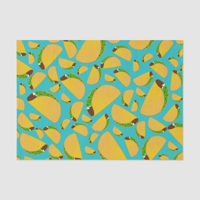 Papier Mousseline Tacos de turquoise (Recto)