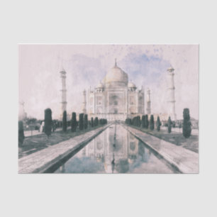 Papier Mousseline Taj Mahal, Inde