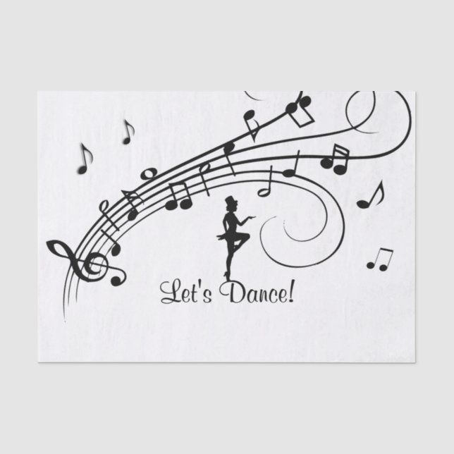 Papier Mousseline Tap Danse rose (Recto)