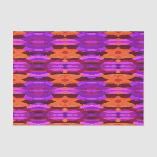 Papier Mousseline Tapisserie de papier de tissu pourpre et orange (Recto)