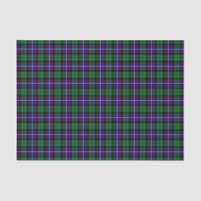 Papier Mousseline Tartan de Mitchell de clan (Recto)