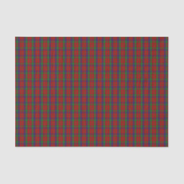 Papier Mousseline Tartan de Robertson de clan (Recto)
