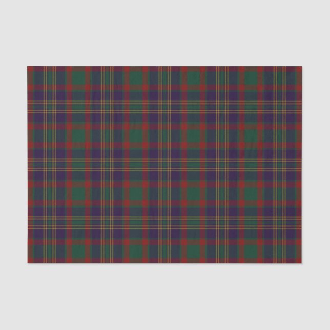 Papier Mousseline Tartan d'Irlandais du comté de liège (Recto)