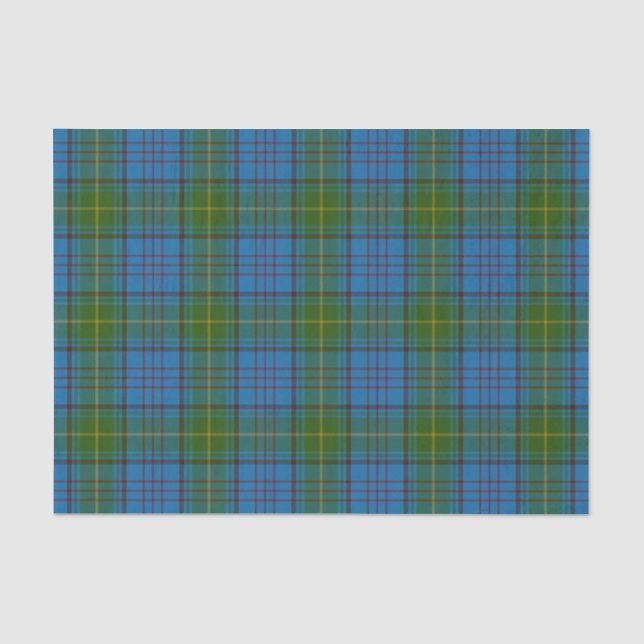 Papier Mousseline Tartan d'Irlandais du comté du Donegal (Recto)