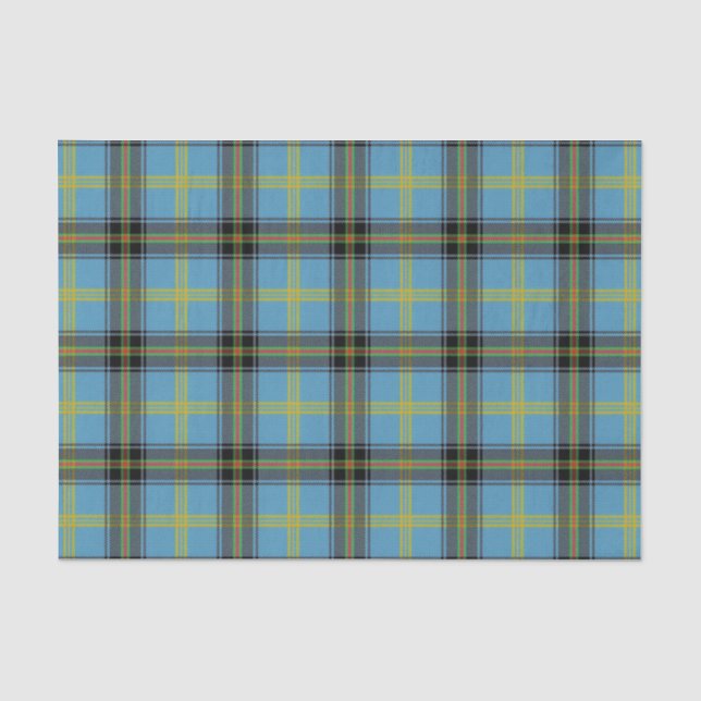 Papier Mousseline Tartan écossais de Bell de clan de cadeaux (Recto)