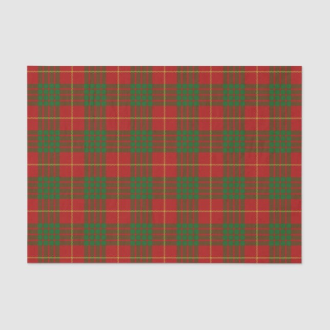 Papier Mousseline Tartan écossais de Cameron de clan de cadeaux (Recto)