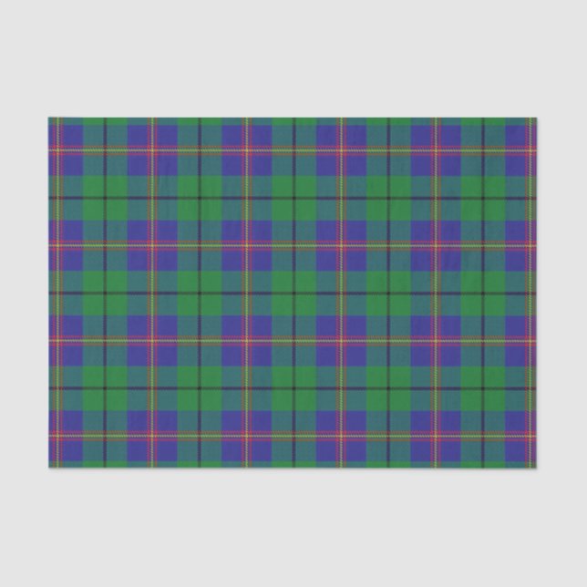 Papier Mousseline Tartan écossais de Carmichael de clan de cadeaux (Recto)