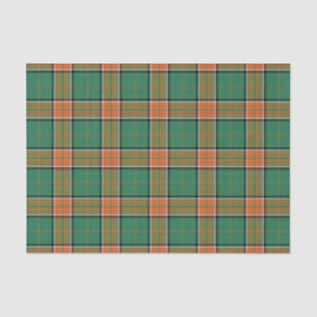 Papier Mousseline Tartan écossais de colin de clan de cadeaux (Recto)