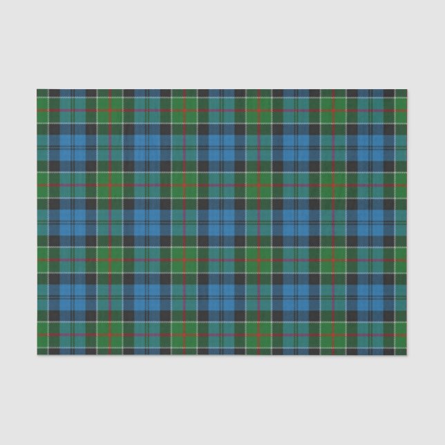 Papier Mousseline Tartan écossais de Colquhoun de clan de cadeaux (Recto)