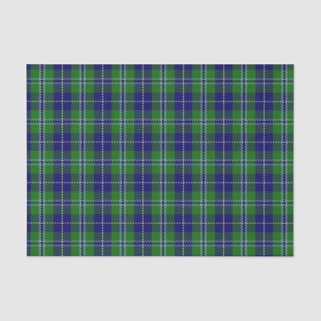 Papier Mousseline Tartan écossais de Douglas de clan de cadeaux (Recto)