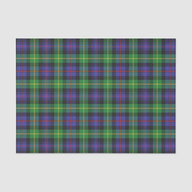 Papier Mousseline Tartan écossais de Farquharson de clan de cadeaux (Recto)