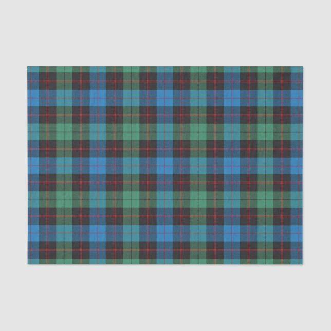 Papier Mousseline Tartan écossais de Guthrie de clan de cadeaux (Recto)