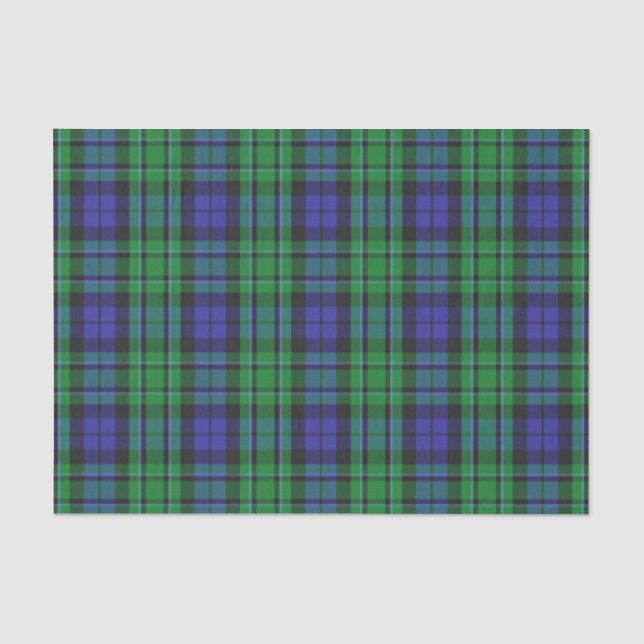 Papier Mousseline Tartan écossais de MacCallum de clan de cadeaux (Recto)