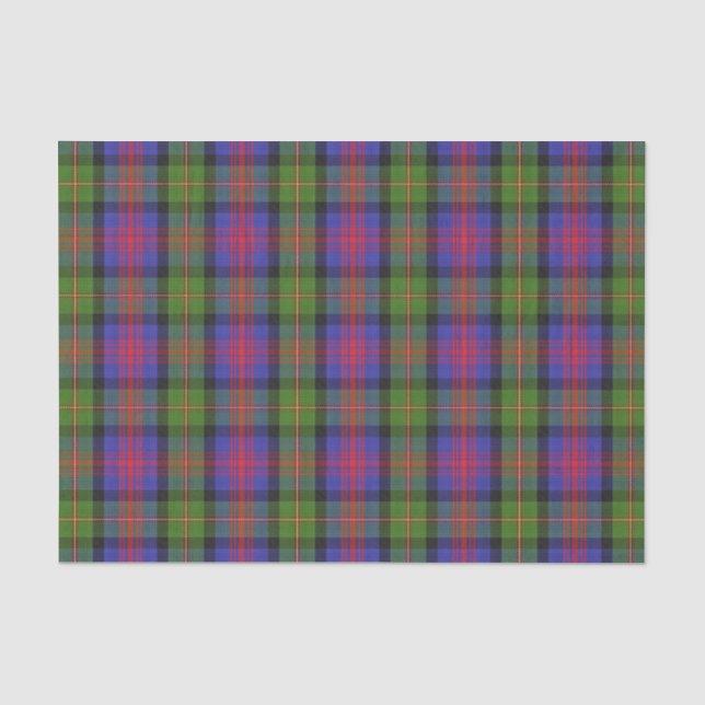 Papier Mousseline Tartan écossais de MacLennan de clan de cadeaux (Recto)
