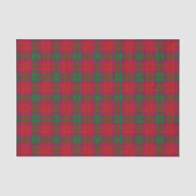Papier Mousseline Tartan écossais de MacNab de clan de cadeaux (Recto)