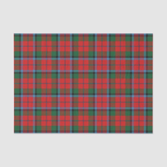 Papier Mousseline Tartan écossais de MacNaughton de clan de cadeaux (Recto)