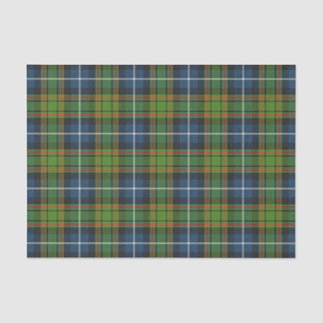 Papier Mousseline Tartan écossais de MacRae de clan de cadeaux (Recto)