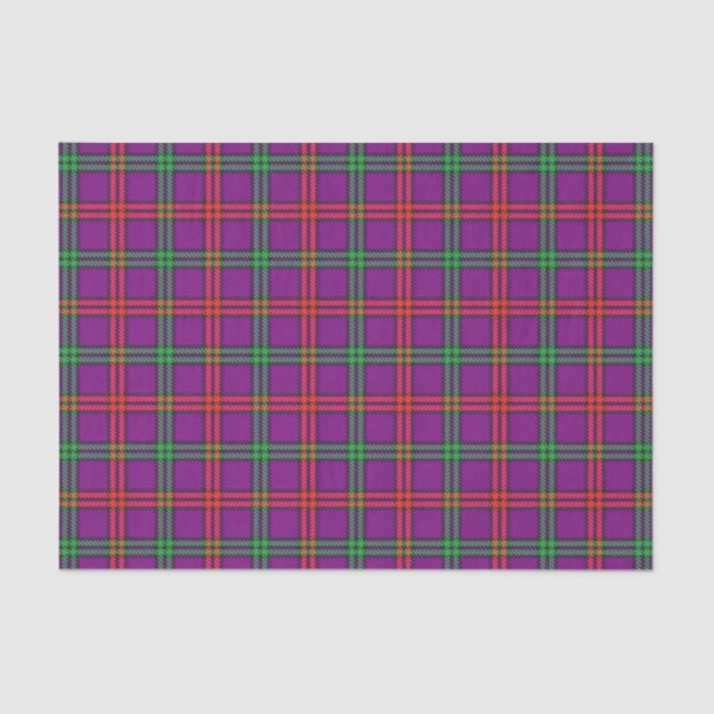 Papier Mousseline Tartan écossais de Montgomery de clan de cadeaux (Recto)