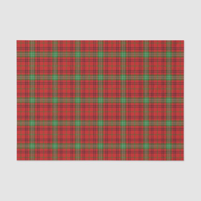 Papier Mousseline Tartan écossais de Morrison de clan de cadeaux (Recto)