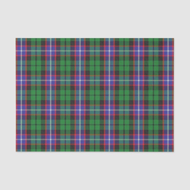 Papier Mousseline Tartan écossais de Russell de clan de cadeaux (Recto)