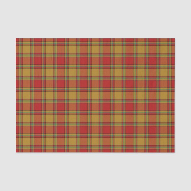 Papier Mousseline Tartan écossais de Scrimgeour de clan de cadeaux (Recto)