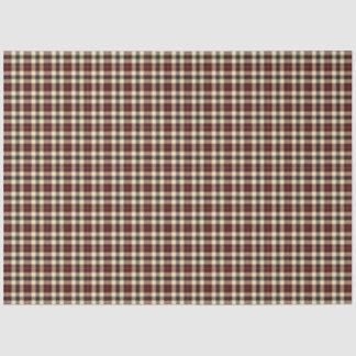Papier Mousseline Tartan noir de Bourgogne
