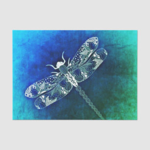 Papier Mousseline Tatouage de la ligne de dragonfly en gros plan