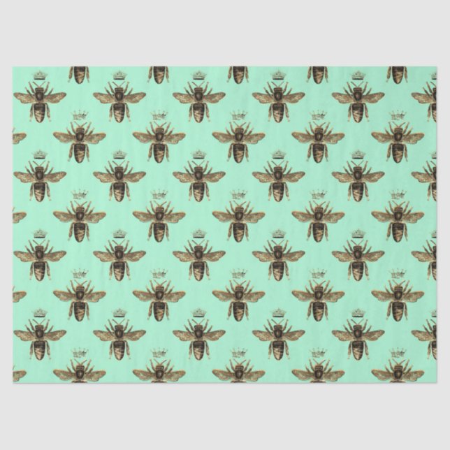 Papier Mousseline Tea Garden Bee Series Design 11 Tissu Papier (Recto)