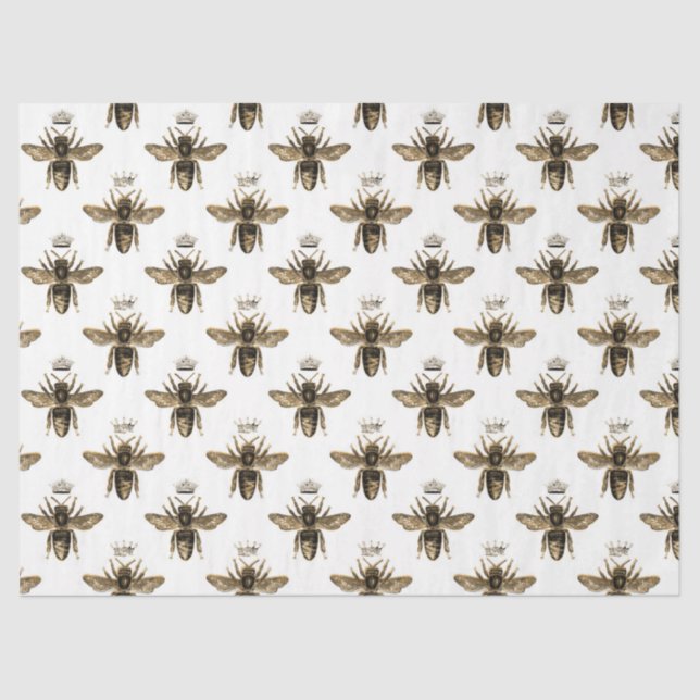 Papier Mousseline Tea Garden Bee Series Design 13 Tissu Papier (Recto)