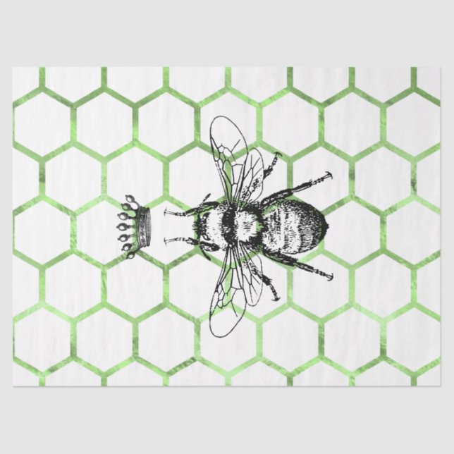 Papier Mousseline Tea Garden Bee Series Design 54 (Recto)