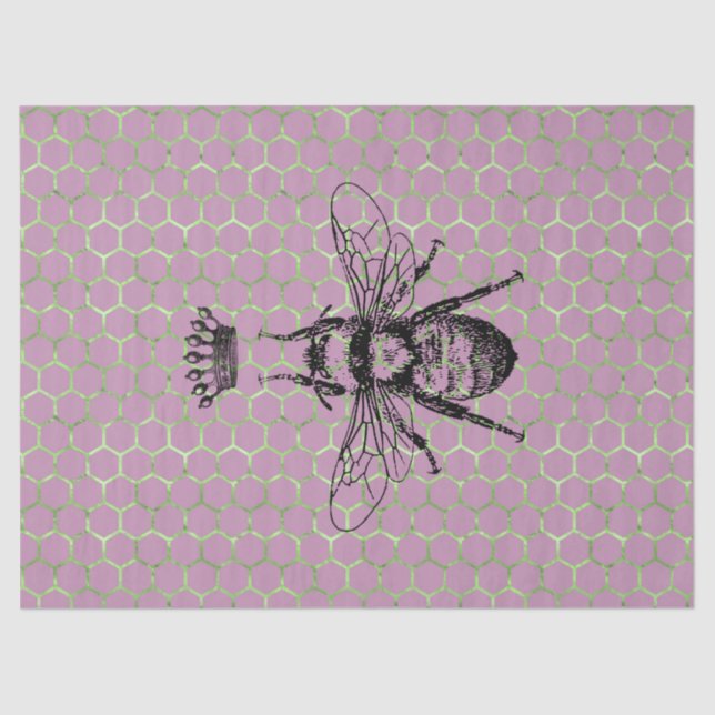 Papier Mousseline Tea Garden Bee Series Design 59 (Recto)