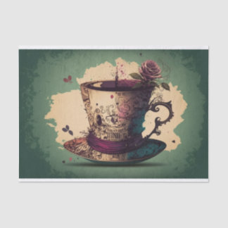 Papier Mousseline Tea Party Alice au pays des merveilles