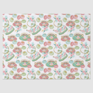 Papier Mousseline Tea Time Motif