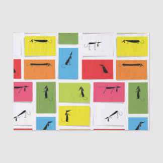 Papier Mousseline Teckels colorés