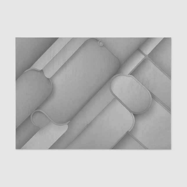 Papier Mousseline Teintes grises Art moderne (Recto)