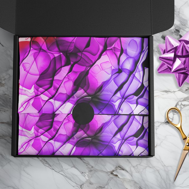 Papier Mousseline Teinture à Cravate stratifiée Abstraite multicrose (Créateur téléchargé)