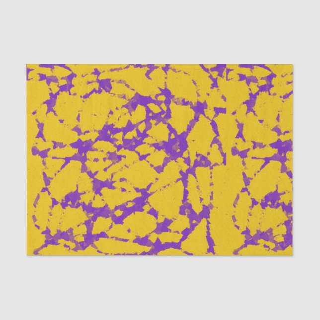 Papier Mousseline Teinture à tarte violet et or (Recto)