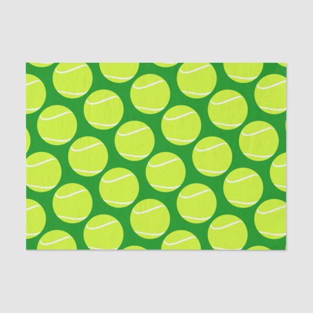 Papier Mousseline Tennis Ball Enveloppement Cadeau Tissu Papier (Recto)