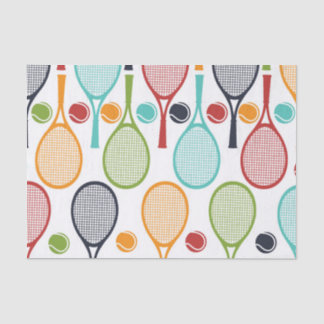 Papier Mousseline Tennis Tissus Papier pour cadeau Tennis Party