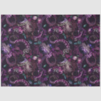 Tentacle Gothique Rose Foncé Avec Fleurs