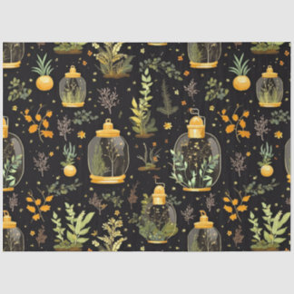 Papier Mousseline Terrariums Boho avec papier de fond de découpage P