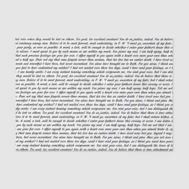 Papier Mousseline Texte de persuasion (Recto)