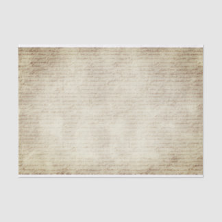 Papier Mousseline Texte d'écriture vintage cursive sur le Motif de p
