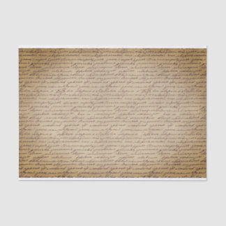 Papier Mousseline Texte d'écriture vintage cursive sur le Motif de p