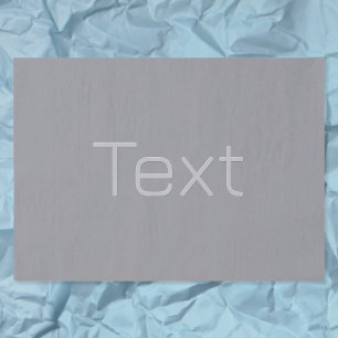 Papier Mousseline Texte simple à 3 dimensions   Gray