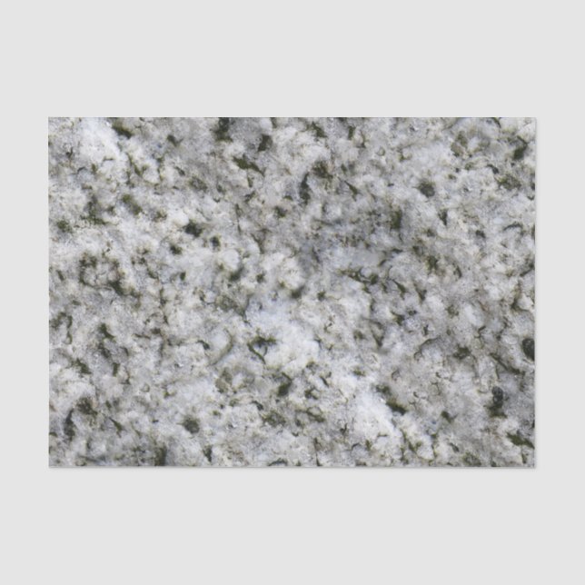 Papier Mousseline Texture blanche de roche de granit de géologie (Recto)