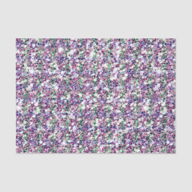 Papier Mousseline Texture de la Parties scintillant de couleurs mixt (Recto)