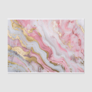 Papier Mousseline Texture de marbre rose et or Glitzy Découpage